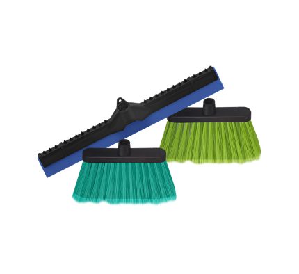 Kit Clean S "2 Vassoura 1 Rodo sem cabos"